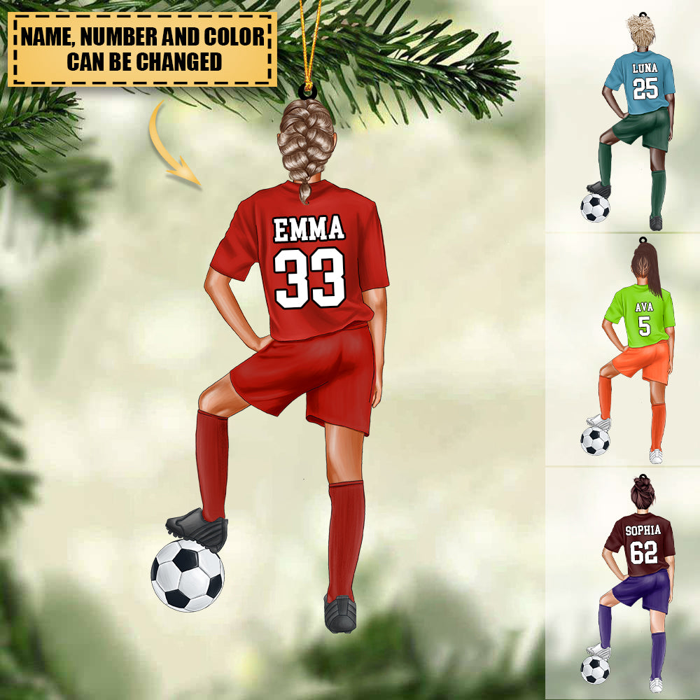 Personalized Sports Christmas Ornaments - Soccer Jersey