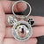 Custom Personalized Photo Keychain Pet Charm Key Ornaments - Memorial Gift for Dog/Cat Lovers - You left paw prints on my heart