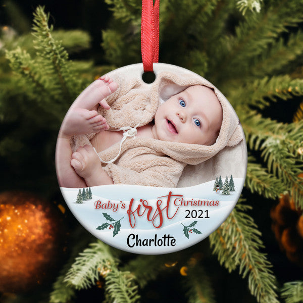 Baby’s First Christmas Photo Ornament