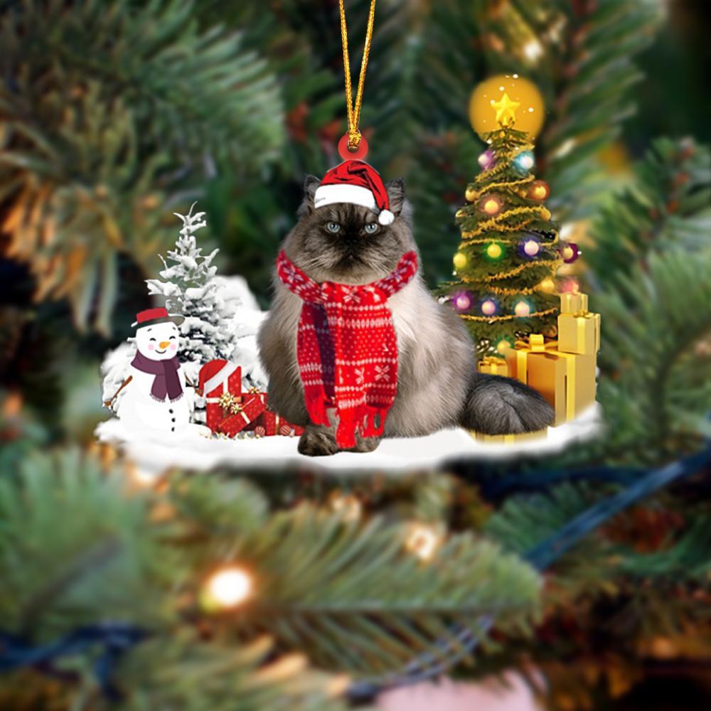 Himalayan Cat Christmas Ornament