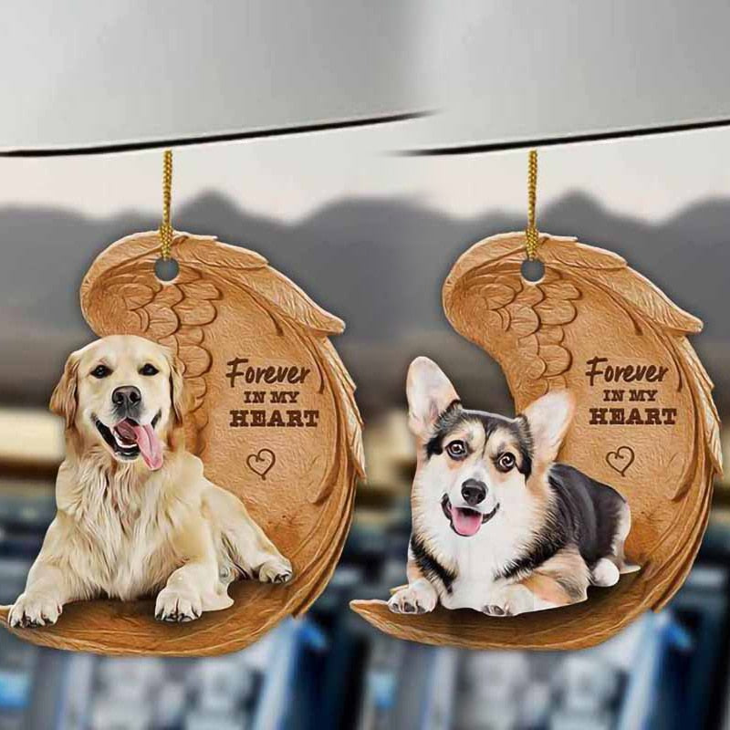 Cute Angel Dogs Car Hanging Ornament Pendant Keychains